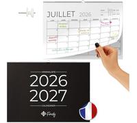 Calendrier Mural 2026 2027 Juillet 2026 Décembre 2027 en Français (18 Mois) Calendrier 2026 2027 Minimaliste MEMO