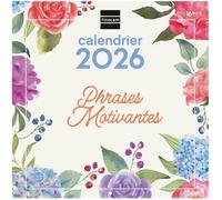 Calendrier mural 2026 30 x 30 cm 1 Mois par page Janvier - Décembre 2026 + Sept.-Déc. 2025 (4 mois) réduits | Calendrier 2026