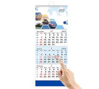 Calendrier mural 2026 A4 - Grand format - 3 mois - À suspendre - Pour la maison et le bureau - Pour une planification facile - Pour amis, , salon, étude, appartement