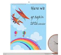 Calendrier Mural 2026 | Agenda De Planification Humoristique Pour Adultes - Décorations Drôles Avec Encouragement Quotidien Pour Femmes Bureau Domicile Dortoir