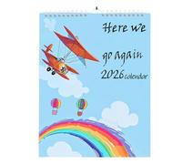 Calendrier Mural 2026,Agenda Décoratif Motivant pour Salon Chambre | Décorations Drôles Avec Encouragement Quotidien Pour Femmes Bureau Domicile Dortoir