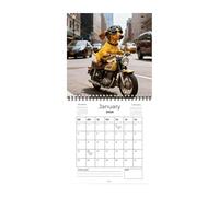 Calendrier mural 2026 - Almanach pour animaux de compagnie de vingt-six ans, tableau de suivi annuel de la date, aide à la gestion des rendez-vous, motif chiot illustré | Affichage de la planification