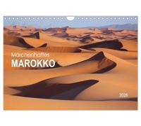Calendrier mural 2026 au motif du Maroc - Format A4 paysage - Calendrier mensuel CALVENDO