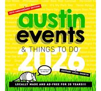 Calendrier mural 2026 Austin Texas - Plus de 250 dates et activités d'événements Austin déjà sur votre calendrier