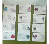 Calendrier mural 2026 avec 12 variétés de graines - Calendrier mensuel plantable - Idées cadeaux pour vos amis du jardin