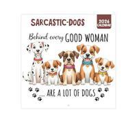 Calendrier mural 2026 avec chien satirique amusant, calendrier mensuel d'affichage du calendrier mensuel tableau blanc, planification créative des listes de choses à faire, calendrier de bureau pour