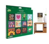 Calendrier Mural 2026 Avec Strass - Kit Créatif Calendrier Mural 12 Mois Avec Strass | Activité Manuelle Adulte Décor Bureau Salle D Étude Ou Maison