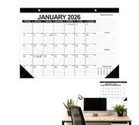 Calendrier Mural 2026,Calendrier 18 Mois 2026-2027 | Planificateur Annuel Pour Les Bureaux Les Anniversaires La Maison Les Collègues Le Voyage La Famille Le Bureau Le Réfrigérateur Et Le Mariage