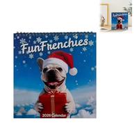 Calendrier mural 2026, calendrier 2026 Harabag Dog Edition, pleine page mois, papier épais et robuste pour l'organisation et la planification du calendrier, adapté pour une utilisation dans les salles