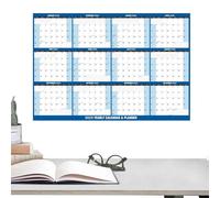 Calendrier mural 2026 - Calendrier mural 2026 - Calendrier annuel complet 32 x 48 pouces - Calendrier vertical horizontal effaçable pour une organisation facile - Planificateur réversible 1