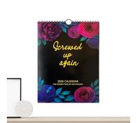 Calendrier mural 2026 - Calendrier mural en papier léger, durable et fonctionnel, pour la famille, les , l'école, la classe, le bureau, la maison, le réfrigérateur, l'organisation quotidienne