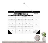 Calendrier Mural 2026 - Calendriers 2026 Sur 18 Mois - Agenda Pour Frigo Maison Bureau Voyage Anniversaire Fête Cadeau Famille Amis Mur