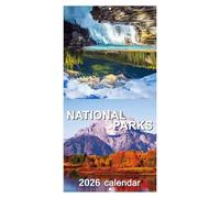 Calendrier mural 2026 - Décoration des parcs nationaux | Planificateur mensuel pour utilisation sur papier épais, maison, école, bureau, ferme, fournitures, planification d'organisation