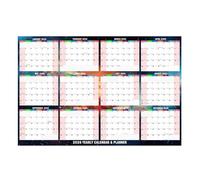 Calendrier mural 2026 en anglais pour apprentissage quotidien et utilisation avec papier de qualité supérieure et design convivial, calendrier moderne facile à suspendre, planificateur annuel