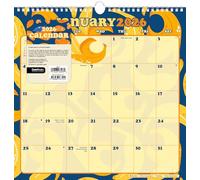 Calendrier mural 2026 en spirale avec fruits mignons