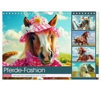 Calendrier mural 2026 format DIN A4 paysage, motif chevaux tendance sur sabots - Calendrier mensuel CALVENDO