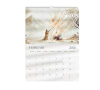 Calendrier mural 2026 Jésus, 22 x 27 cm, design inspirant avec vue mensuelle, organiseur religieux à suspendre pour planification quotidienne, maison, lieu de travail, salle de classe, famille, école