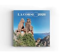 Calendrier mural 2026, les plus belles images de Corse, Calendrier 16 mois, 61cm x 30,5.