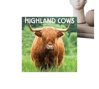 Calendrier mural 2026 mensuel avec le design d'une vache naturelle | Calendrier mensuel 2026 pour chambre à coucher, voyage, travail, appartement, dortoir, hôtel, salle de classe, fonction rappel