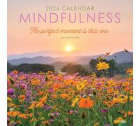 Calendrier mural 2026 Mindfulness carré à suspendre avec photos relaxantes et citations inspirantes - Sans plastique, respectueux de l'environnement - 30,5 x 30,5 cm
