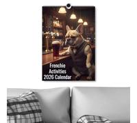 Calendrier mural 2026 - Motif chats d'horreur - Labrador Retriever - Carnet de planification suspendu en papier pour la famille, la maison et le bureau (D)