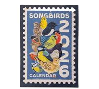 Calendrier mural 2026, motifs de style timbre rétro | Calendrier mural avec 13 mois pour école, voyage, travail, appartement, chambre, salle de classe, rendez-vous et événements rappels