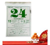 Calendrier Mural 2026 - Papier 26x19x2cm | Planificateur Mural - Annuel 2026 | Calendrier De L'année Du Cheval 365 Jours Pour Rendez-vous - Grand Format Académique Laminé | Bureau À Domicile