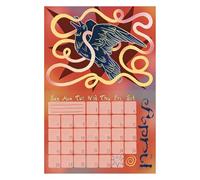 Calendrier Mural 2026,Papier Épais Peint Esthétique,Décor Mural Calendrier 2026 avec 12 Mois | Idée Cadeau Pour Organisation Décoration