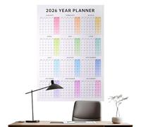 Calendrier mural 2026, planificateur 12 avec grandes dates, calendrier mural vertical, pour bureau, chambre, salon, salle de nseignants, étudiants
