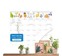 Calendrier Mural 2026 - Planificateur 18 Mois Juillet 2026-Déc 2027 - Planificateur Décor Mural,Pour Organisation Facile Lecture Étude École Tâches Bureau Domicile Nettoyage Exercice