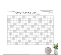 Calendrier Mural 2026 - Planificateur Annuel Géant 122 X 76 Cm | Grand Calendrier Mural De 365 Jours - Papier Premium | Organisateur D'horaire Quotidien Mensuel Avec Stylo Notes | Planification De La