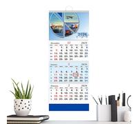 Calendrier Mural 2026 - Planificateur De 33 Pouces | Papier À - Calendrier Mural D'expédition À 4 Volets Avec Papier Mat, Robuste, Pratique Pour Le Salon, La Cuisine, La Chambre, Le Bureau, L'