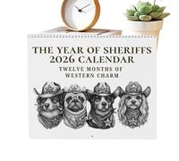 Calendrier mural 2026 | Planificateur Mensuel Avec Thème Chiens Décoratif | Planisphère Annuel pour Planification | Pour Famille Enseignants Intérieur École Salle De Bureau Maison