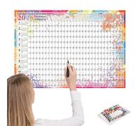 Calendrier Mural 2026 | Planificateur Mural 2026 12 Mois,Planificateur Quotidien Mensuel Agenda Pour Planifier Noël Nouvel An Maison Salle De Classe Bureau Enseignant Étudiant