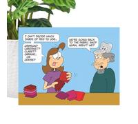 Calendrier mural 2026 - Planificateur pour la décoration de la maison, dessins animés et bandes dessinées Calendrier mural avec planificateur quotidien | Pour femmes, adultes, amateurs de matelassage