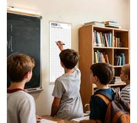 Calendrier Mural 2026 | Planificateur Quotidien Annuel avec Stickers et Stylo - Grand Calendrier Mural Mensuel 2026 - pour Planification Noël Nouvel An Rendez-vous Organisation Maison Bureau École App