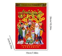Calendrier mural 2026 - Planificateur vietnamien traditionnel détachable | Calendrier mural traditionnel annuel 2026, 26x19x2cm, pour maison, bureau, appartement, fête du printemps, des vac