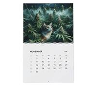 Calendrier Mural 2026 | Planning Mensuel 12 Mois,Calendrier Chat Drôle et Plannificateur Annuel - Pour Chambre Bureau Foyer Décoration Cadeau Noël Fêtes