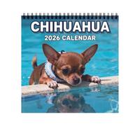 Calendrier mural 2026 sur le thème des chiens amusants, calendriers sur le thème des chiens de janvier à décembre, planificateur familial - planificateur mural 2026 pour la maison