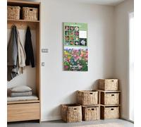 Calendrier Mural 2026,Thème Fleurs Calendrier Mensuel Suspendable | Mural 12 Mois pour Salle de Classe Bureau à Domicile Étudiants Amoureux de la Nature Artistes Salle d'Étude Séjour
