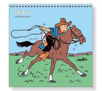 Calendrier mural 2026 Tintin et les activités de loisirs 30x30cm (24492)