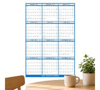 Calendrier Mural 2027 12 Mois Effaçable Plastifié Réversible Horizontal | Calendrier Mural 12 Mois Pour Organisation Planning Rendez-vous École Emploi du Temps Maison Bureau Salle 24 comme deux soifs