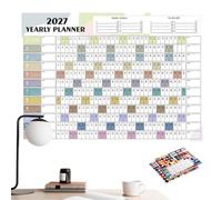 Calendrier Mural 2027 12 Mois Grand Format Épais Recto et Verso