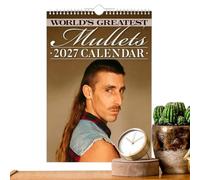 Calendrier Mural 2027 12 Thèmes Mensuels Originaux et Drôles de Coiffeur