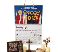 Calendrier Mural 2027 27,9 x 21,6 cm 12 Mois Décoration Chrétienne Épais