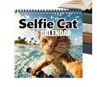 Calendrier mural 2027 chats avec selfies