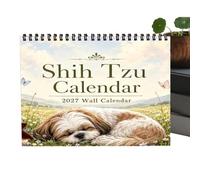 Calendrier mural 2027 chiens drôles, illustrations ferme, décoration maison