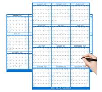 Calendrier Mural 2027 Effaçable Plastifié Réversible Horizontal Vertical | Planificateur Mural Annuel Pour Organisation Planning Rendez-vous École Emploi du Temps Maison Bureau Salle de 32X48 pouces