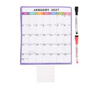 Calendrier Mural 2027 Effaçable Recto Verso, Grand Format | Surface Plastifiée, Écriture et Effacement Faciles, avec Stickers de Repérage, pour École et Espace de Travail