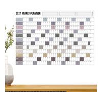 Calendrier mural 2027 - Grand format étiquettes double face P | Accessoire maison, calendrier mural 2027 grand format papier étiquettes double face pratique stable universel accessoire
